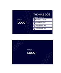 business name card template vector illustration eps 10