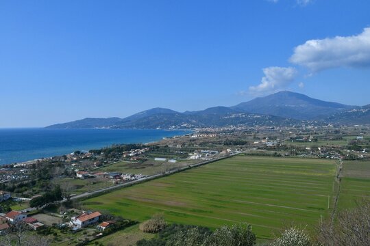 The historic city of Velia, Italy.