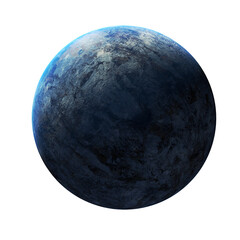 3D renders - Planets & asteroids - isolated PNG images
