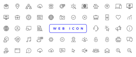 Fototapeta na wymiar Web icon set. Website set icon vector. for computer and mobile