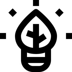 green power black outline icon