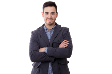 portrait of man's business modern smiling