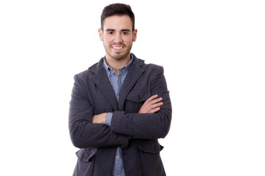 portrait of man's business modern smiling