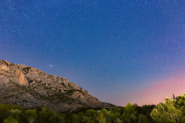 montagne de nuit 