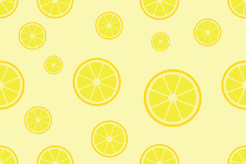 Bright background with lemon slices