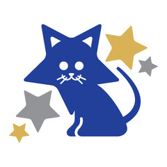 5 Stars Cat Logo