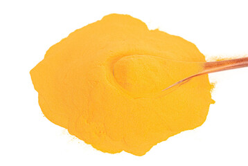 Naklejka premium Goji Berry Powder a Superfood Ingredient Great in Smoothies on a White Background
