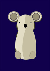 Vector cute and fantastic animal character wall arts