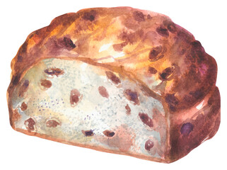 Barmbrack food illustration