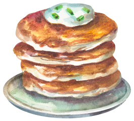 Boxty food illustration