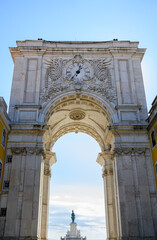 Fototapeta na wymiar The Arco da Rua Augusta, Lisbon, Portugal