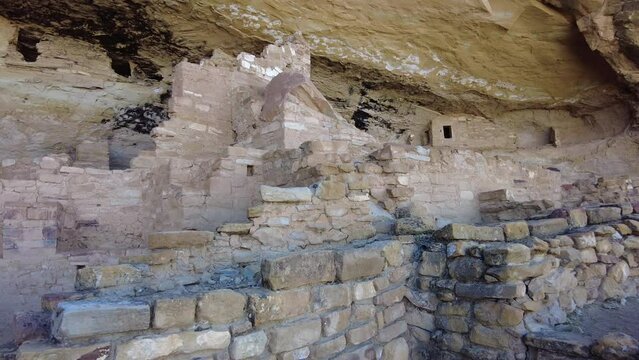 Panning Across Mug House in Mesa Verde National Park