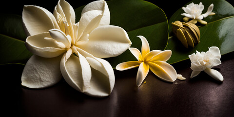 Beautiful White Jasmine Flower in Focus