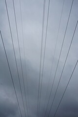 High voltage electricity distribution pole