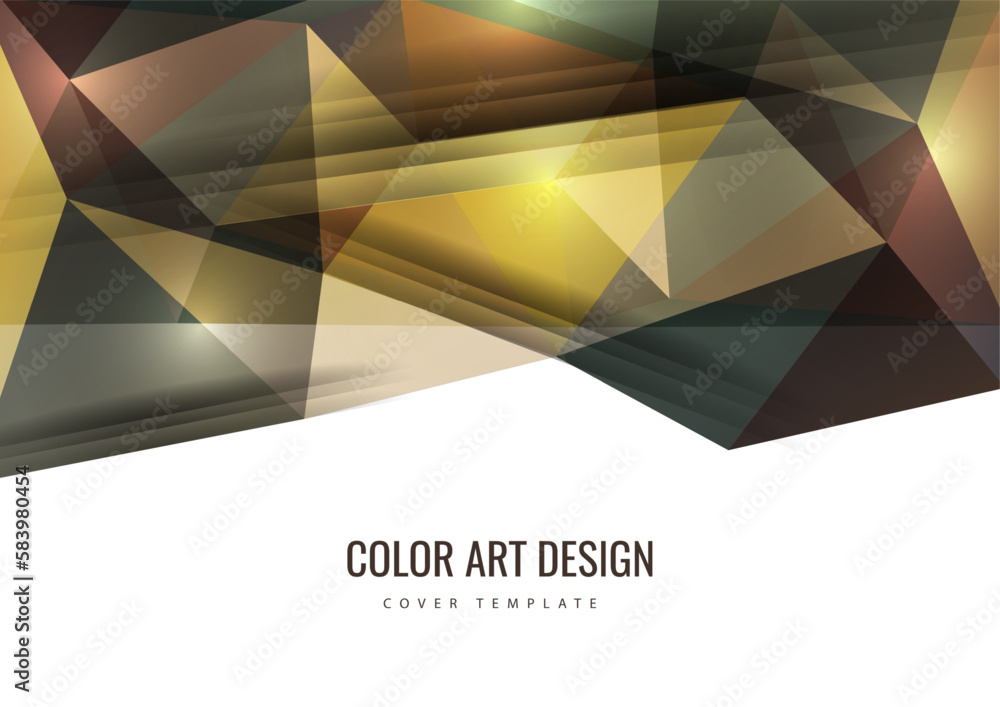 Poster polygonal abstract background of triangles in a modern style. place for text. use for banners, websi