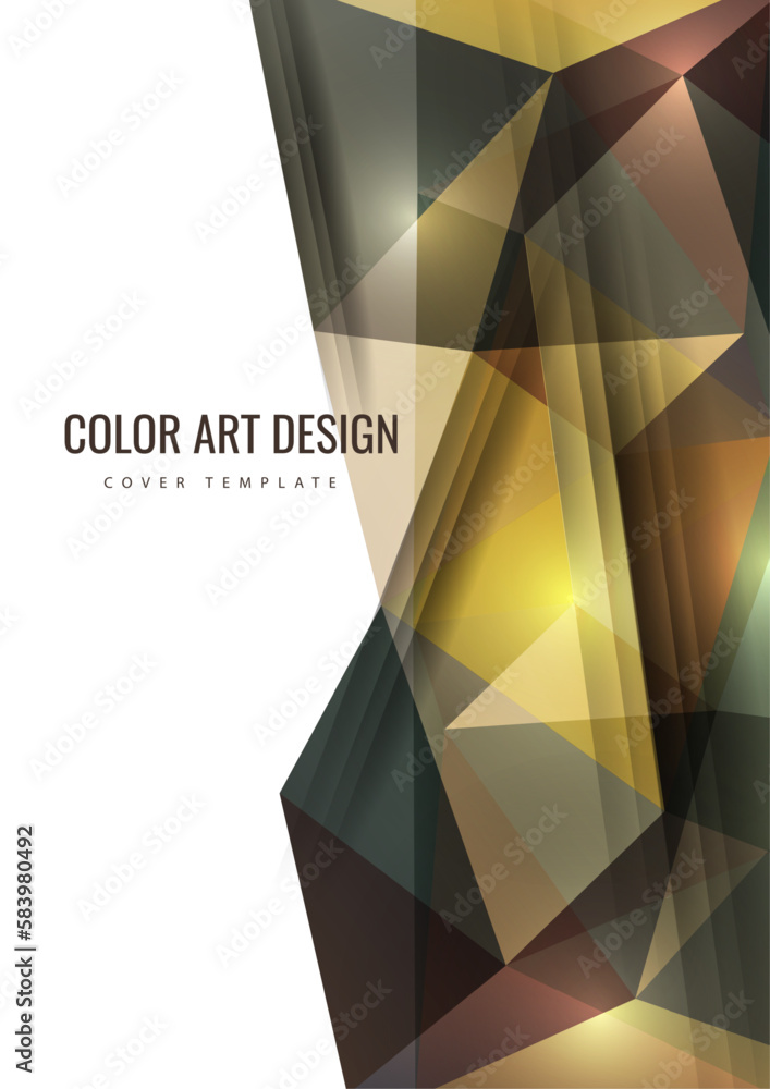 Poster polygonal abstract background of triangles in a modern style. place for text. use for banners, websi