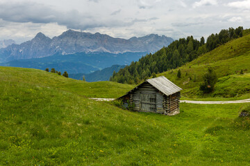 mountain hut in the alps