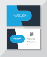 Double-sided creative business card template. Vector illustration.