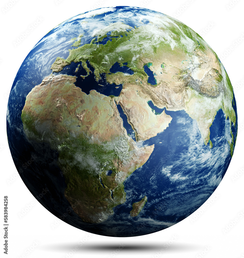 Wall mural europe, africa - planet earth