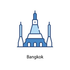 Bangkok icon. Suitable for Web Page, Mobile App, UI, UX and GUI design.