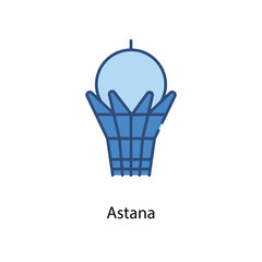 Astana icon. Suitable for Web Page, Mobile App, UI, UX and GUI design.