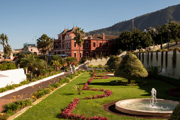 Jardín Victoria en el pueblo de La Orotava, Tenerife. Islas Canarias. 