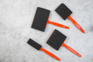 foam paint brush black sponge