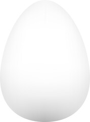 Easter egg white.  3 D. Illustration. 