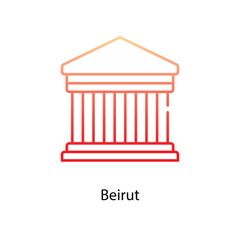 Beirut icon. Suitable for Web Page, Mobile App, UI, UX and GUI design.