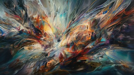 Fleeting Moments: Capturing the Transience of Light in High-Detailed Abstract Art - Generative AI