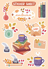 Stickerbogen Sticker Aufkleber zum Herbst Herbstkranz Herbstmuster grafische Elemente
Grafiken (PNG), Kontur (Vektor)