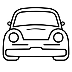 Car vector icon. Classic car vector logo.