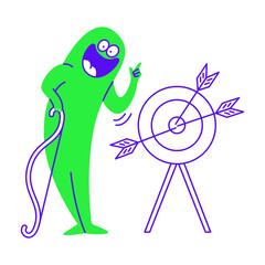 Businessman hit all target