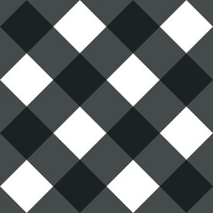 Tile grey, black and white plaid  vector pattern for seamless decoration wallpaper