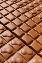 Milk chocolate as a background