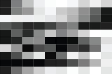 Black And White Mosaic tile. Abstract Texture Background. Geometric Shape, Monochrome. Minimal Design. Vector