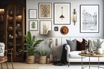 home decor shop with variety of products and styles, from sleek and modern to classic or vintage, created with generative ai