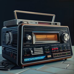 Fototapeta premium vintage radio isolated 