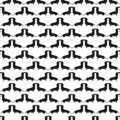 abstract dog pattern