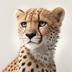 Obraz na płótnie Canvas portrait of a cheetah