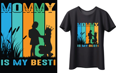 Fototapeta na wymiar Mom T-shirt Design Mother's Day t-shirt design