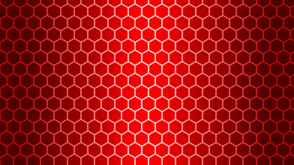 Easter Pattern Red Neon Colors Easter Holiday. Hexagon Pattern