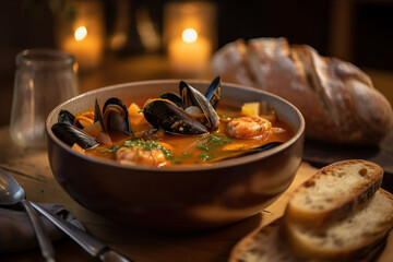 cooked mussels meal seafood plate
