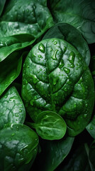 green leaves with water drops

