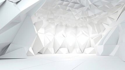 White futuristic background, ai generated