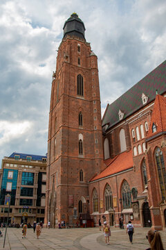 Tower of the Church of St. Elisabeth in Wroclaw