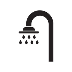 shower icon logo vector design template