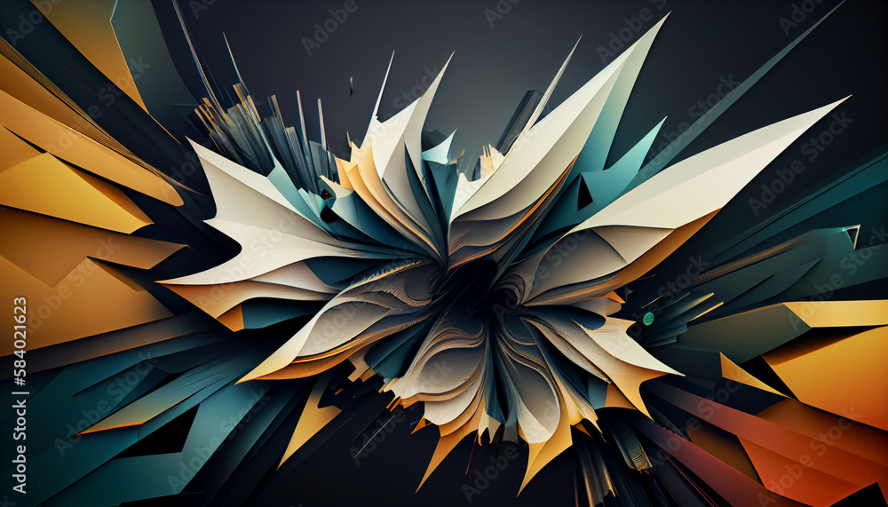 Poster abstract modern background. generate ai.