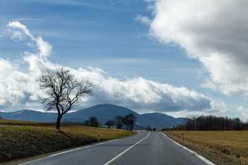 Spring countryside in Czech republic.