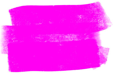 Bright violet rectangular blot. Hand drawn chalk stain. Hand painted png background isolated on transparent background.